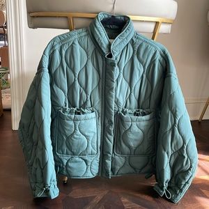 Zara Quilted Jacket - Green